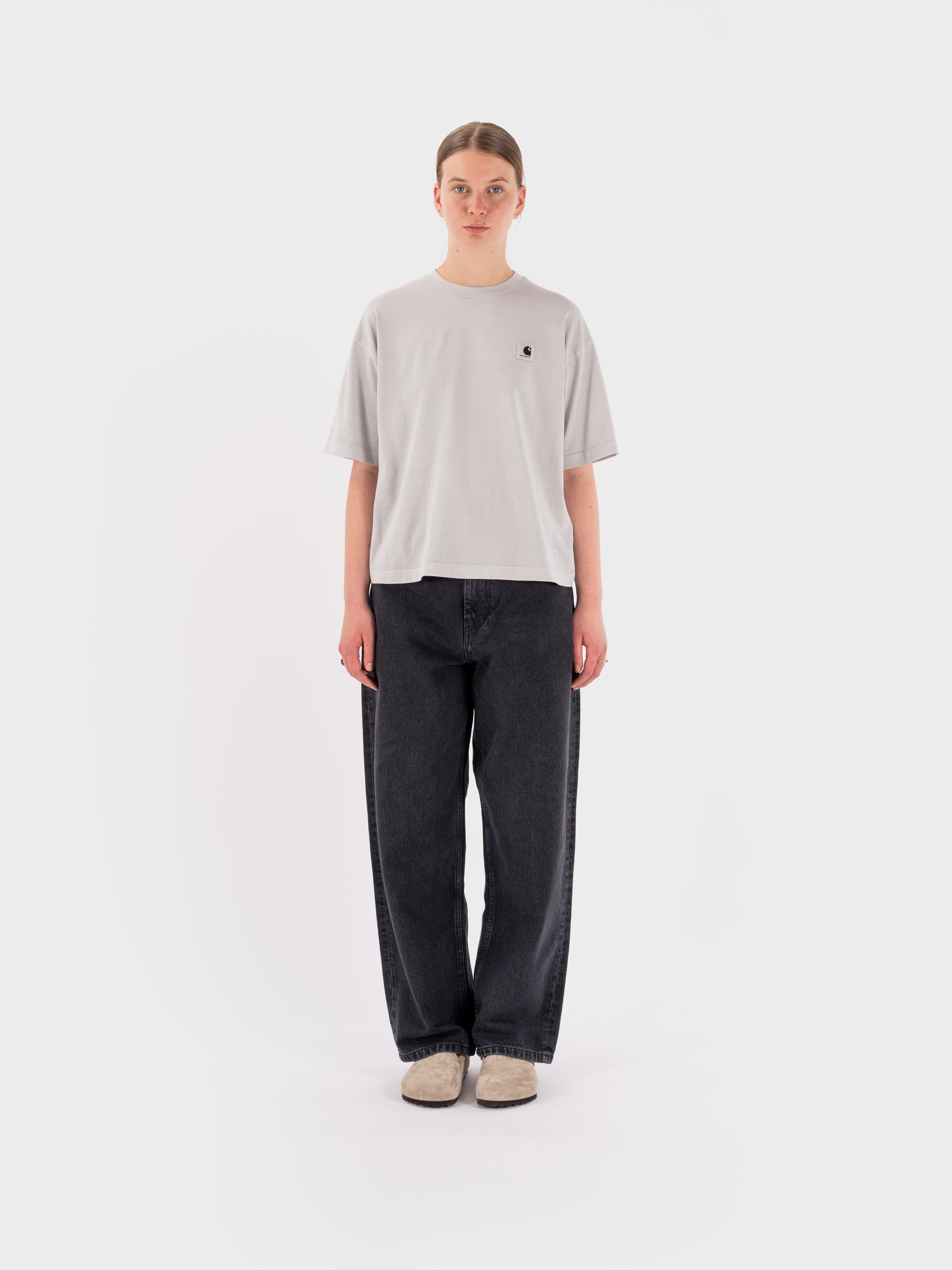Carhartt W' SS Nelson T Shirt - Sonic Silver