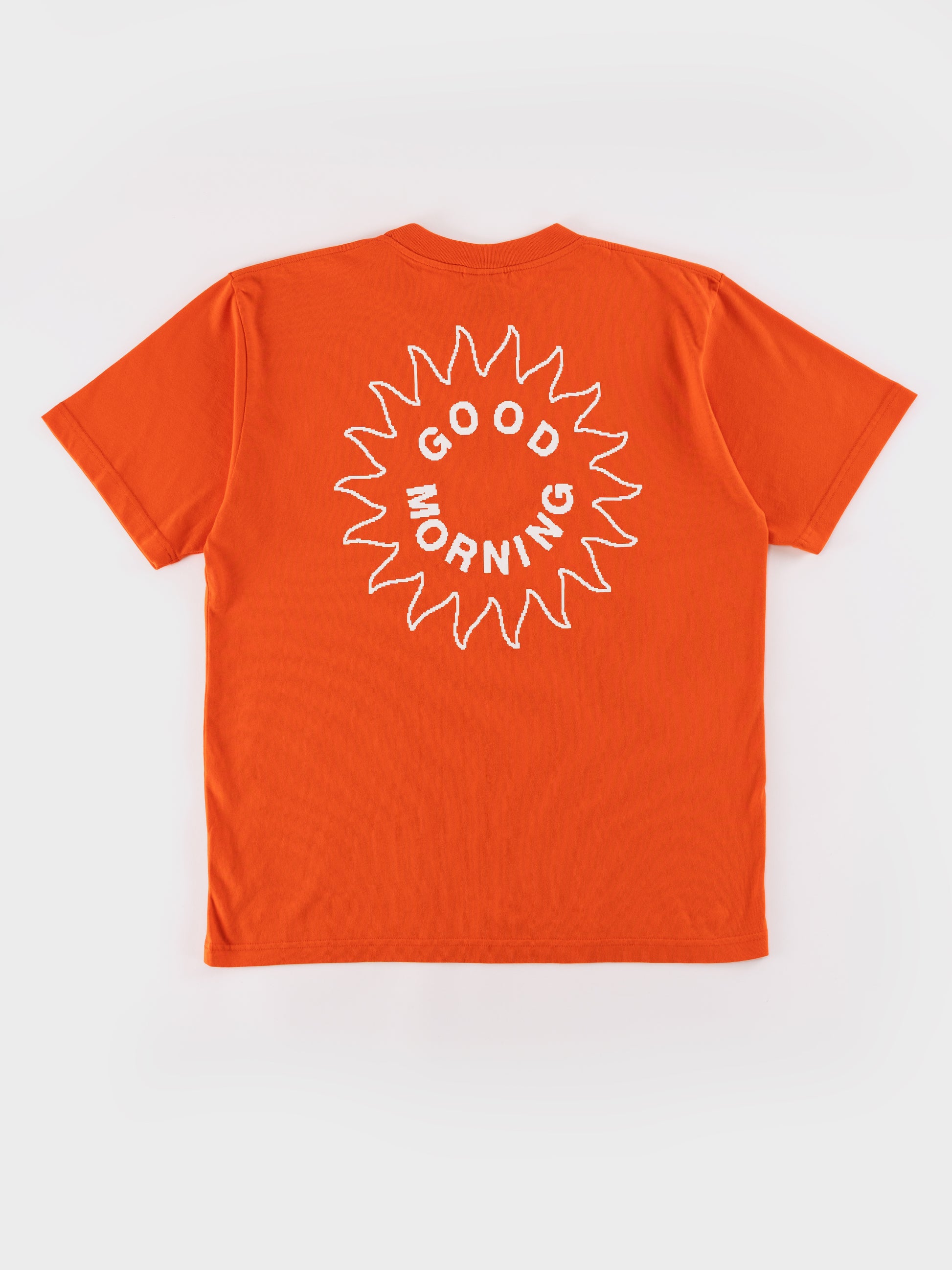 Good Morning Tapes Sun Logo Tee - Brick